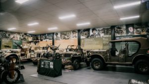 Military museum display