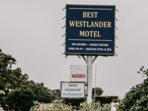 Photo of best westlander motor inn signage